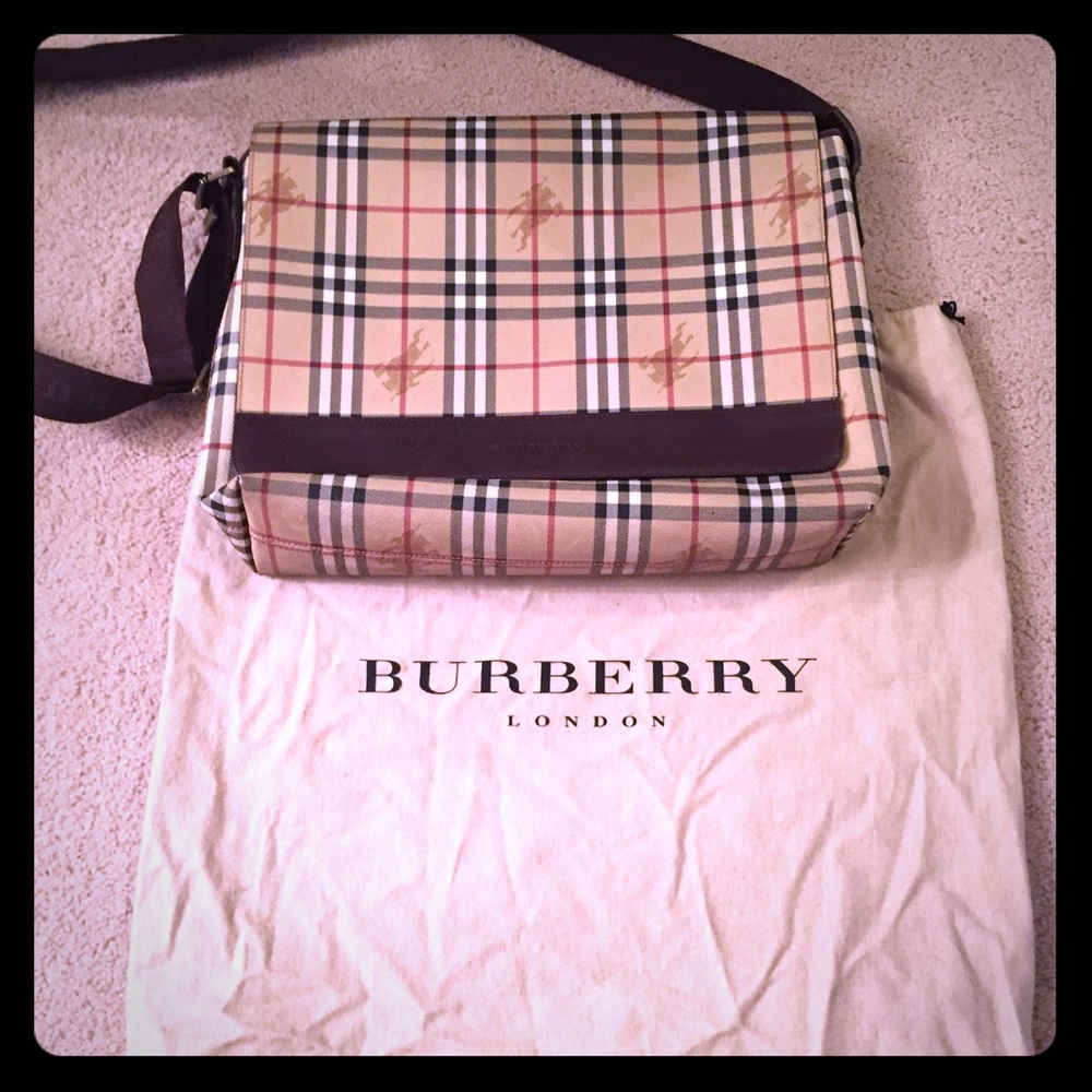  % authentic vintage Burberry laptop bag - Picture 1 of 8